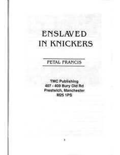 Enslaved in Knickers By Petal Francis 2