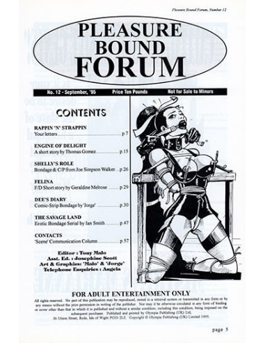 Pleasure Bound Forum Vol 1 No.12 @ Rambooks