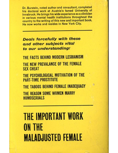 Maladjusted Female by A. Joseph Burstein, Ph.D