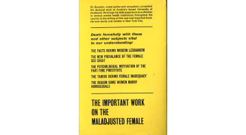 Maladjusted Female by A. Joseph Burstein, Ph.D