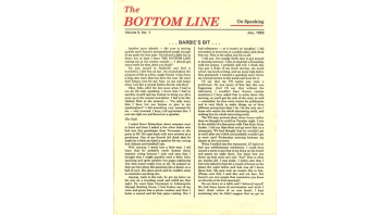 The Bottom Line On Spanking Vol. 5 No.01